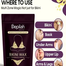 DEPILAH Brazilian Bikini Wax- 200 g- White Chocolate image 5