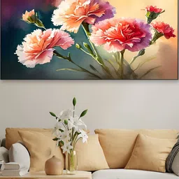 DEKORSTATION Pink & Green Painted Wooden Wall Art-image-62