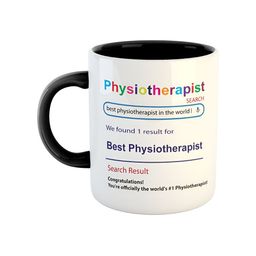 ARTBUG White & Black Best Physiotherapist Printed Ceramic Glossy Coffee Mug-picture-19