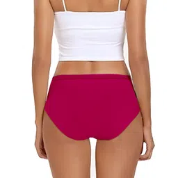 Heelium Pack Of 3 Odour-Free Mid-Rise Hipster Briefs P3-W-Brief-LAVDGMRN-M image 3