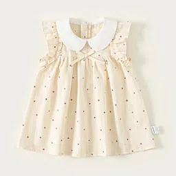 LULU & SKY Polka Dot Colourblocked Peter Pan Collar A-Line Dress-picture-17