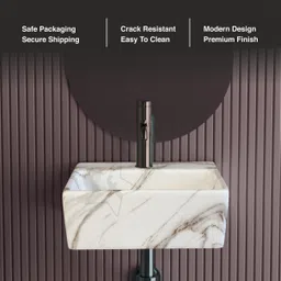 flipkart smartbuy 2 in 1 wall hung basin and tabel top basin Premium Quality 803 f Table Top Basin image 3