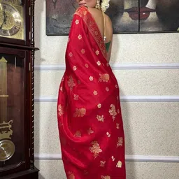 ZILVIRA Ethnic Motifs Woven Design Banarasi Saree image 4