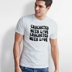 Seekbuylove Men Bio Finish Typography Printed Pure Cotton T-shirt-picture-38