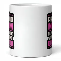 Mr UVD White & Black Typography Printed Ceramic Glossy Mug 350 ml image 3