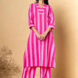 Readiprint Women Printed Regular Pure Cotton Kurta with Palazzos-picture-30