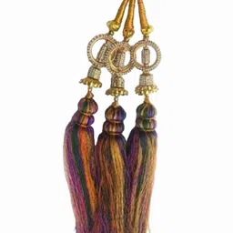 HAVEREAM Embellished Punjabi Parranda Tassel Accessory image 2