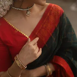 ZIKARAA Woven Design Zari Handloom Saree image 4