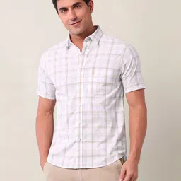 U.S. Polo Assn. Men Tailored Fit Opaque Checked Casual Shirt-picture-39