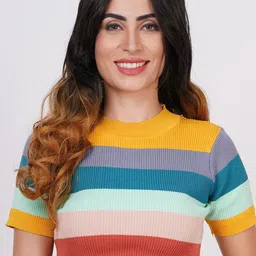 CRIBE Dual Tone REDISH BROWN Wavy Hair Wig With Fringe image 1