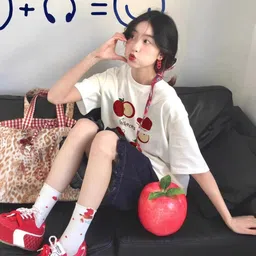 StyleCast x Revolte Women Printed Drop-Shoulder Sleeves T-shirt image 5