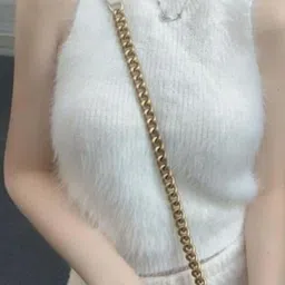 StyleCast Women Self Design Round Neck Sleeveless Crop Pullover Sweater image 5