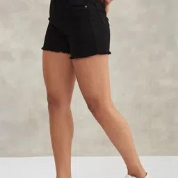 DOLCE CRUDO High-Rise Relaxed Fit Denim Shorts-picture-34