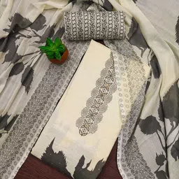 KALINI Floral Printed Unstitched Dress Material-picture-34