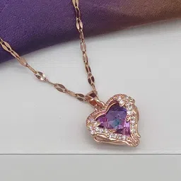 TEMORA Women Rose Gold Necklace and Chains-picture-35
