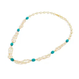 AMI Gold-Plated Artificial Beaded Necklace image 4