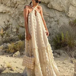 KPOP A-Line Halter Neck Maxi Dress-picture-29