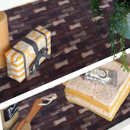 Mopak Decor Brown Set of 1 Regular Shelf Liner Organisers image 3