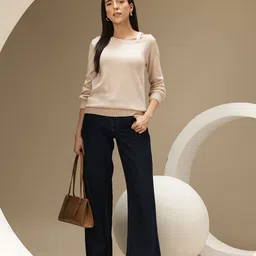 Chemistry Acrylic Off-Shoulder Pullover image 5