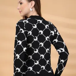 all about you Women Printed Woollen Pullover image 3