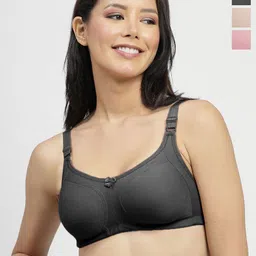 SHYAM SONS FLAIR Women Pack of 3 Full Coverage Non-Wired & Non Padded Minimizer Bra-picture-26