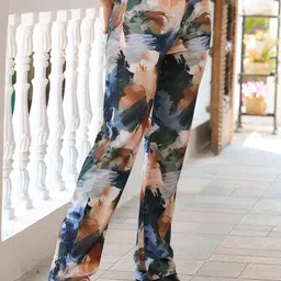 TANDUL Women Abstract Printed Smart Trousers image 3