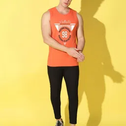 WOOSTRO Men Pack of 2 Typography Printed Round Neck Slim Fit Printed T-shirts image 4