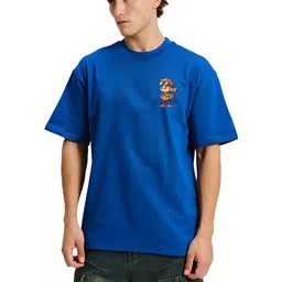 BDSQUARE Men Printed Drop-Shoulder Sleeves T-shirt image 5