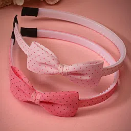 Stoln Set Of 2 Bow Designed Printed Hair Bands-picture-23