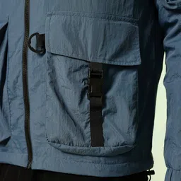 HRX by Hrithik Roshan Utility Pockets Hooded Tailored Jacket image 5