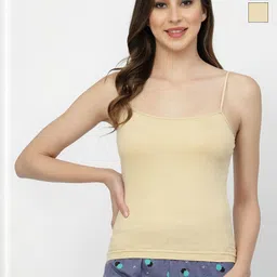 Floret Pack Of 2 Solid Shoulder Straps Sleeveless Camisoles-image-23