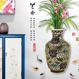 indian royals INDIAN ROYALSGreen & Pink Printed Self-Adhesive & Durable Wall Sticker image 5