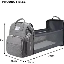 handcuffs Diaper Bag With Changing Station | Mummy Bag With Bassinet Diaper Bag image 2