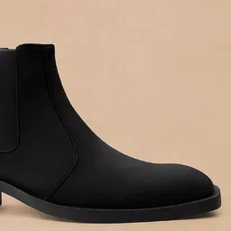 Bxxy Men Square Toe Slip-On Block Heel Chelsea Boots image 3