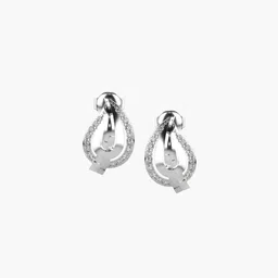 VALANOVA 14K White Gold Certified 0.44Ct Lab Grown Diamond Earrings-image-74