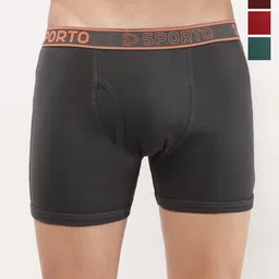 Sporto by Macho Pack Of 4 Mid Rise Short Trunks-picture-43