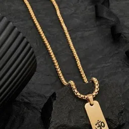 Sidharth Gems Unisex Brass Gold-Plated Pendant image 2