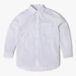 GAP Boys Relaxed Fit Solid Spread Collar Cotton Casual Shirt-picture-22