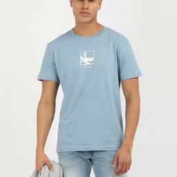 Calvin Klein Jeans Men Graphic Printed Round Neck Cotton T-Shirt-picture-19