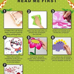 Sai Designs Pink & Orange-Colored Birds & Flowers 3D-Printed Wall Stickers image 3