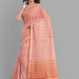 The Chennai Silks Checked Pure Cotton Saree image 5