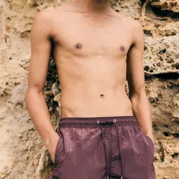 H&M Crinkled Nylon Swim Shorts image 4