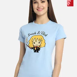 Dreambe Women Typography Printed T-shirt-image-90