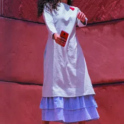 Gulaal Striped Fit & Flare Maxi Dress image 3