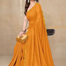 KALINI Mirror Work Silk Blend Saree-picture-39