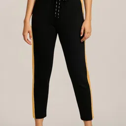 DTR FASHION Women Comfort High-Rise Side Stripes Trousers-picture-13