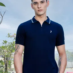 Thomas Scott Men Polo Collar Solid T-shirt image 1
