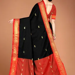here&now Moda Rapido Woven Design Zari Art Silk Paithani Saree image 5