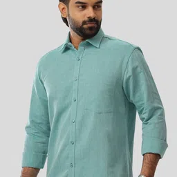 UATHAYAM Men Slim Fit Casual Shirt image 5