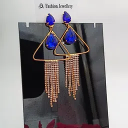 MUNMUN'S Geometric Drop Earrings-picture-17
